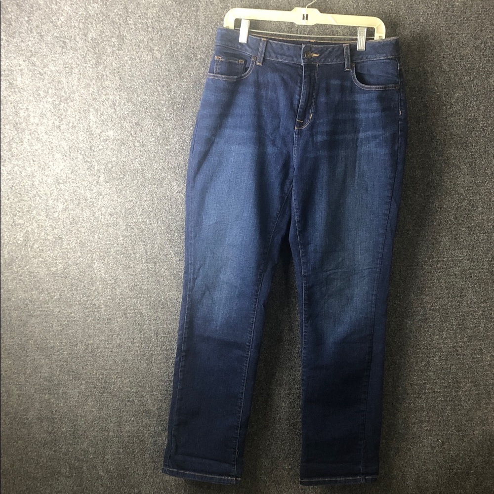 L. L. Being size 12 MT women’s jeans Dark Wash Straight Leg stretch